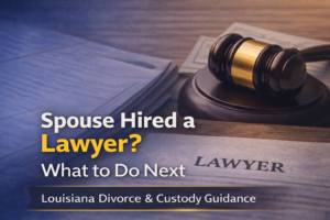 What to Do If Your Spouse Has Already Hired a Lawyer